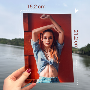 Tradicional 15x21 papel fotográfico 15x21 frente personalizada, verso tradicional   