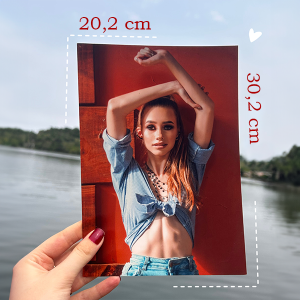 Tradicional 20x30 papel fotográfico 20x30 frente personalizada, verso tradicional   